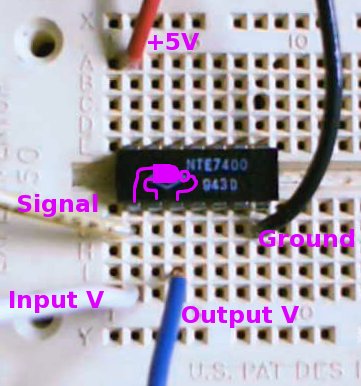 trivial TTL 7400 circuit