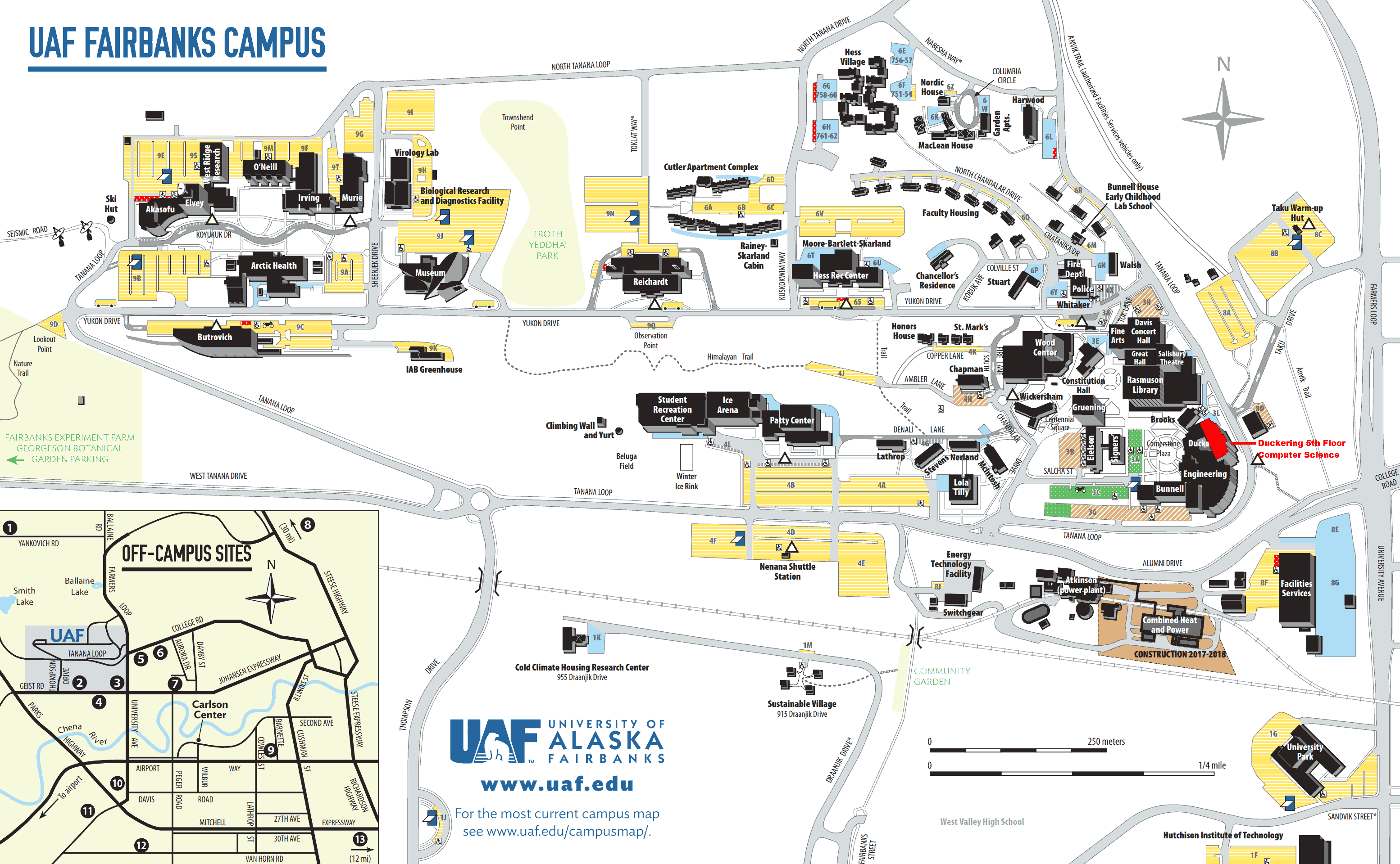 Overview map of campus