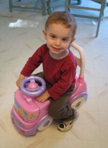 Thomas on wheels