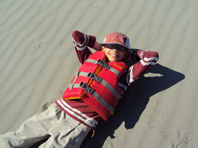 T on Tanana island/beach near Clearwater