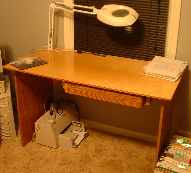 small wooden desk