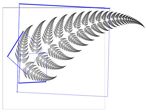 Recursive fern fractal