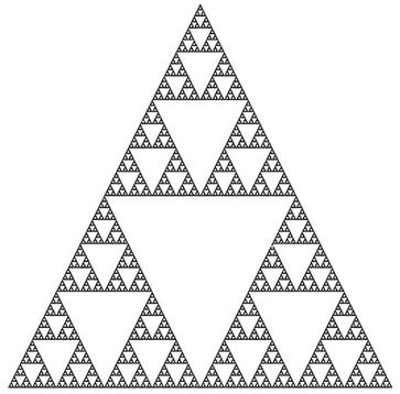 Sierpinski's fractal triangle