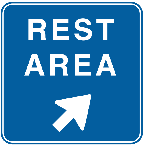 US Road Signs Freeway Rest Area freeway 